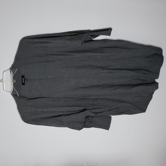 Express gray lightweight cardigan, 3/4 sleeve, women's size extra small - Picture 1 of 8